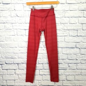 Beyond Yoga red heather leggings